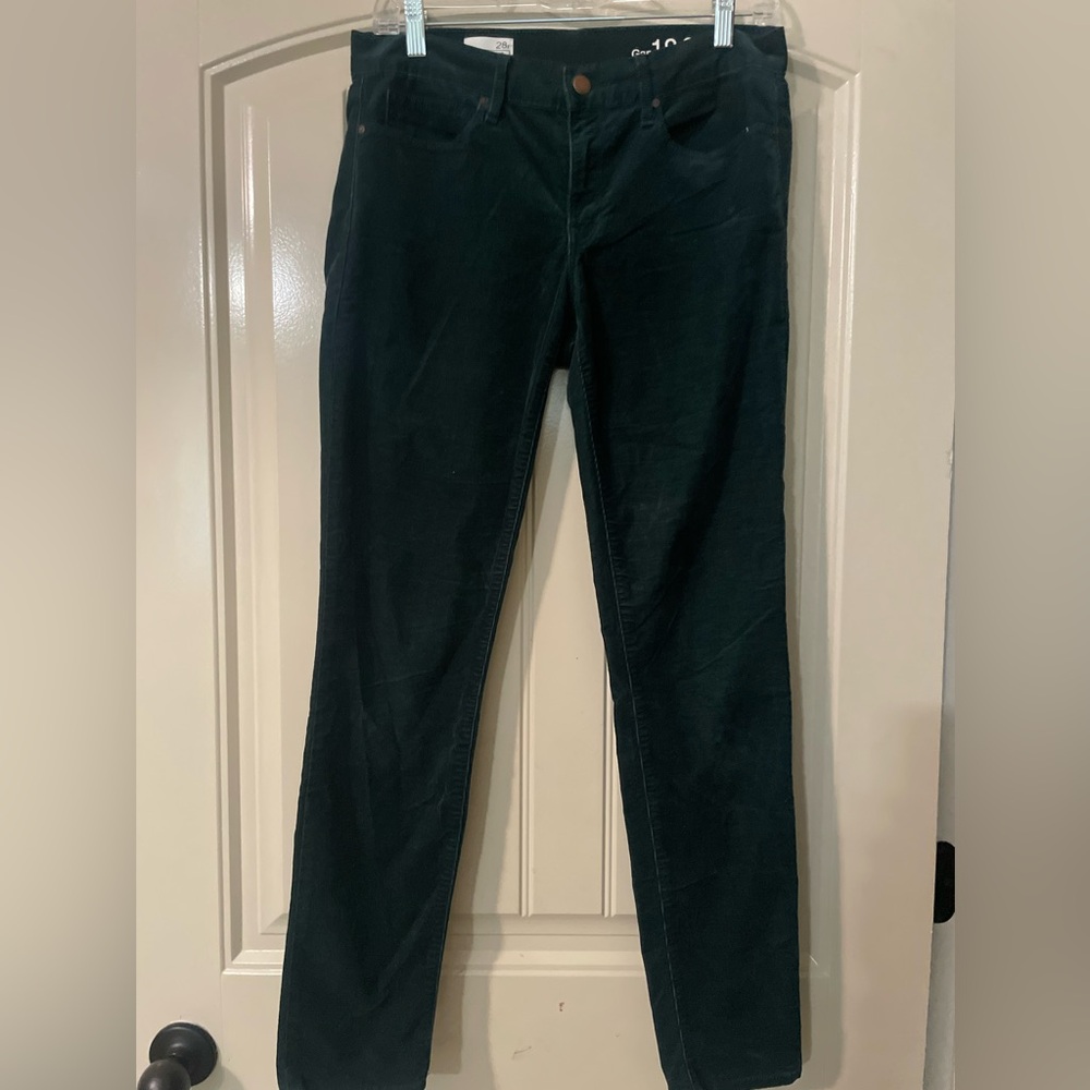 GAP 1969 Dark Green Corduroy Legging Jeans
